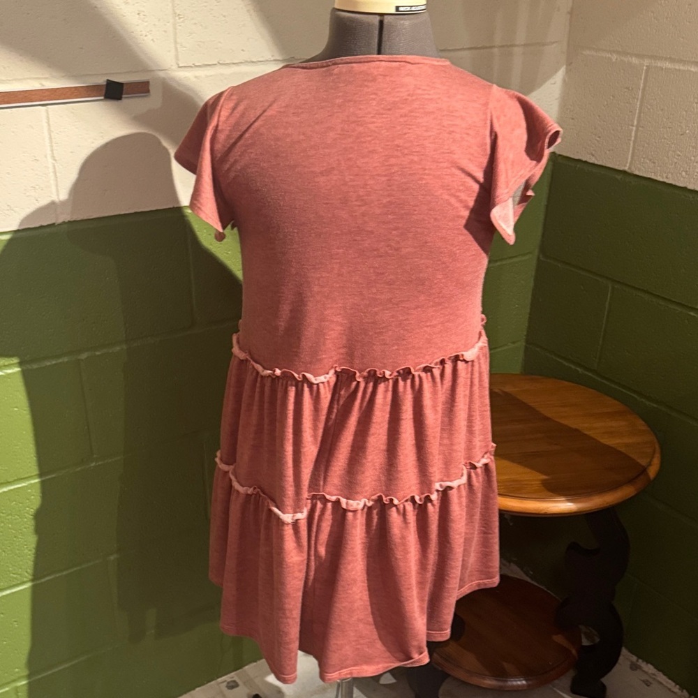 American Threads Light Rust Ruffle Dress - Picture 4 of 4